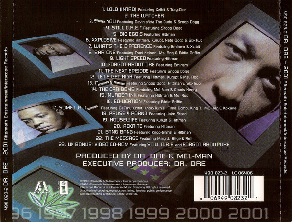 Dr. Dre - 2001 (CD, Album, Enh) (Near Mint (NM or M-)) - Image 2