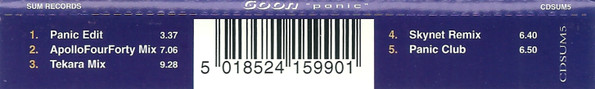 Goon - Panic (CD, Maxi) (Near Mint (NM or M-)) - Image 5