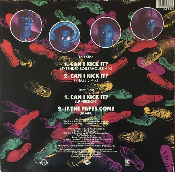 A Tribe Called Quest - Can I Kick It? (12", Single) (Near Mint (NM or M-)) - Image 2