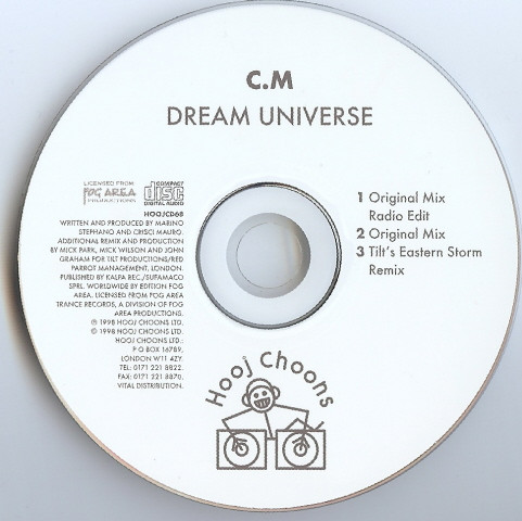 C.M. - Dream Universe (CD, Single) (Very Good Plus (VG+)) - Image 4