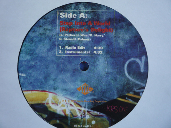 KRS-One - Step Into A World (Rapture's Delight) (12") (Very Good (VG)) - Image 3
