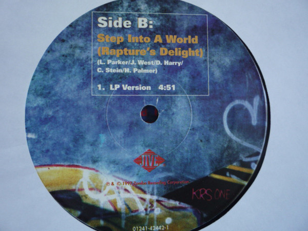 KRS-One - Step Into A World (Rapture's Delight) (12") (Very Good (VG)) - Image 4