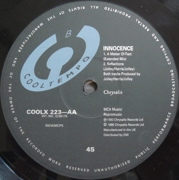 Innocence - A Matter Of Fact (12") (Very Good Plus (VG+)) - Image 4
