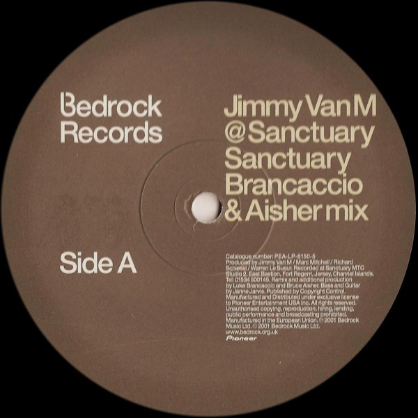 Jimmy Van M - Sanctuary (Brancaccio & Aisher Remix) (12", S/Sided, Ltd) (Near Mint (NM or M-)) - Image 3