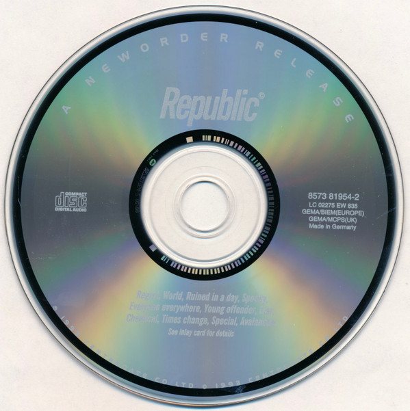 New Order - Republic (CD, Album, RE) (Near Mint (NM or M-)) - Image 3