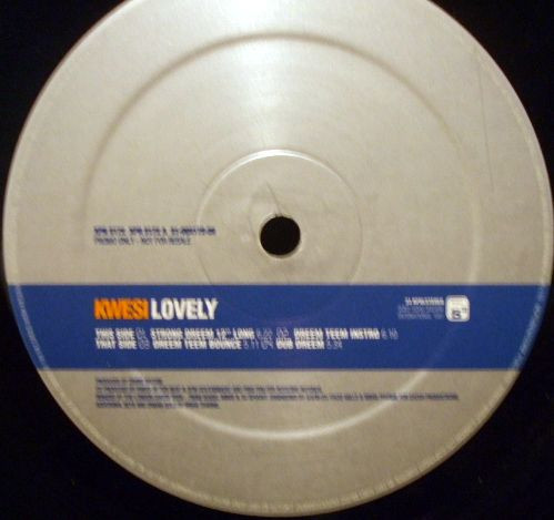 Kwesi Vs. Dreem Teem - Lovely (12", Promo) (Mint (M)) - Image 2