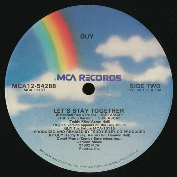 Guy - Let's Stay Together (12", Single) (Near Mint (NM or M-)) - Image 3