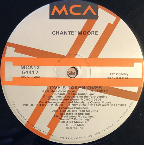 Chanté Moore - Love's Taken Over (12", Single) (Near Mint (NM or M-)) - Image 3