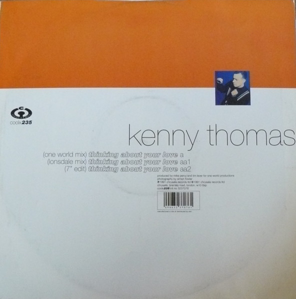 Kenny Thomas - Thinking About Your Love (12", Single) (Near Mint (NM or M-)) - Image 2