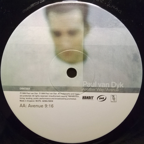 Paul van Dyk - Another Way / Avenue (12") (Very Good Plus (VG+)) - Image 4