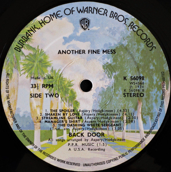 Back Door - Another Fine Mess (LP, Album) (Near Mint (NM or M-)) - Image 4
