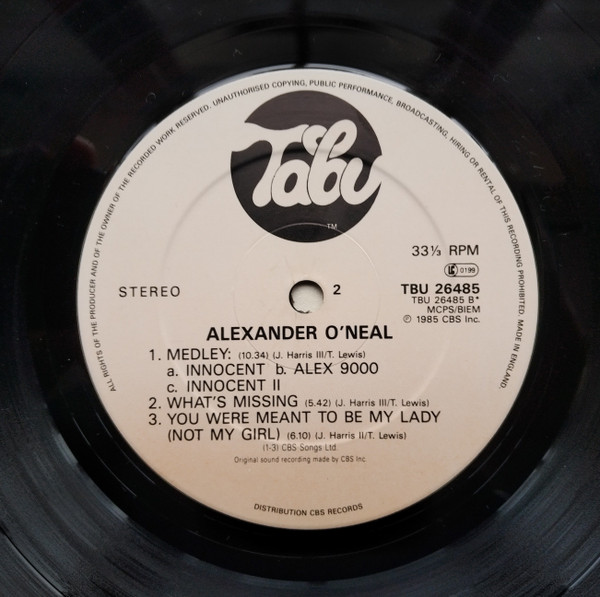 Alexander O'Neal - Alexander O'Neal (LP, Album) (Near Mint (NM or M-)) - Image 4