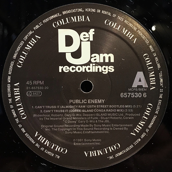 Public Enemy - Can't Truss It (12") (Very Good Plus (VG+)) - Image 3