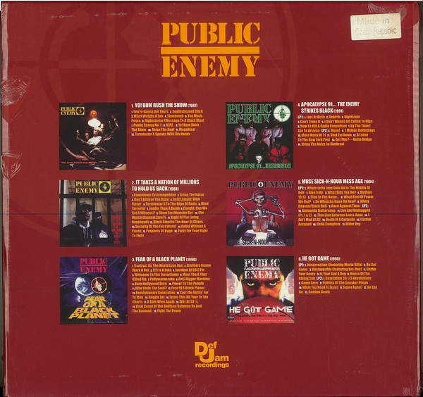 Public Enemy - 25th Anniversary Vinyl Collection (LP + LP + LP + 2xLP + 2xLP + 2xLP + Box, Comp, Ltd) (Mint (M)) - Image 2