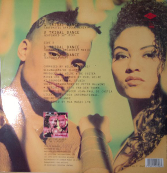 2 Unlimited - Tribal Dance (12", Single) (Very Good Plus (VG+)) - Image 2