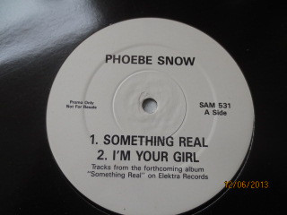 Phoebe Snow - Something Real (12", Single, Promo) (Very Good Plus (VG+))