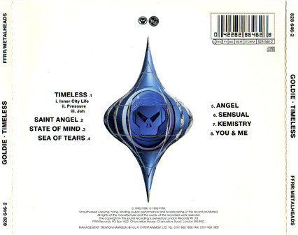 Goldie - Timeless (CD, Album) (Near Mint (NM or M-)) - Image 3