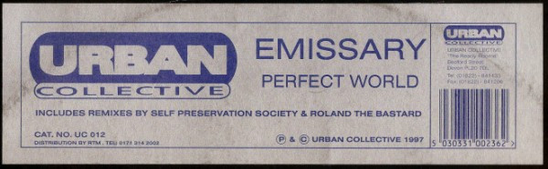 Emissary - Perfect World (12") (Very Good Plus (VG+)) - Image 2