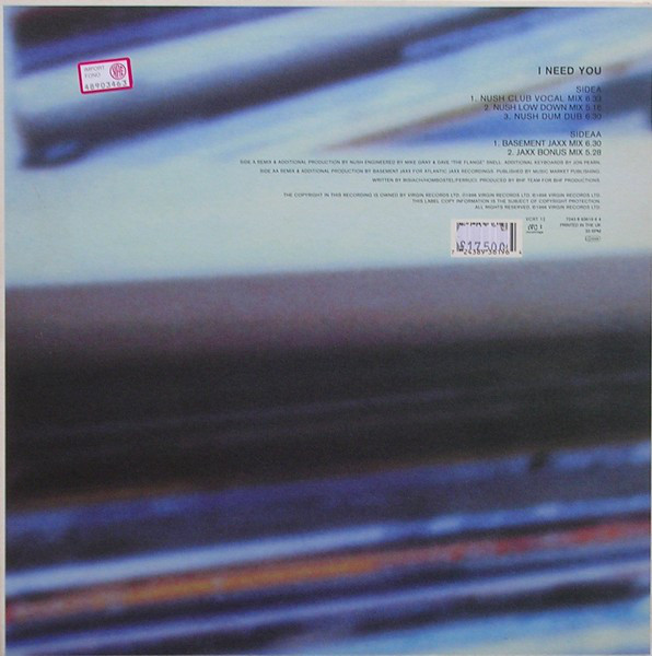 Nikita Warren - I Need You (12") (Very Good Plus (VG+)) - Image 2