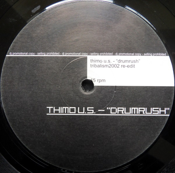 Alcatraz / Thimo U. Seidel - Give Me Love / Drumrush (Tribalism 2002 Remixes) (12", Promo, Unofficial) (Very Good Plus (VG+)) - Image 2