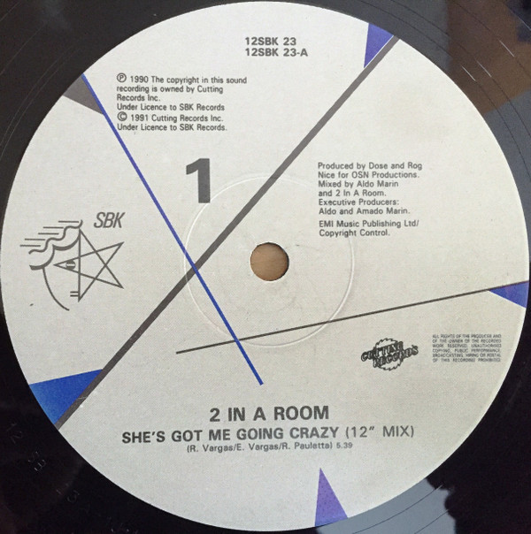 2 In A Room - She's Got Me Going Crazy (12") (Very Good Plus (VG+)) - Image 3