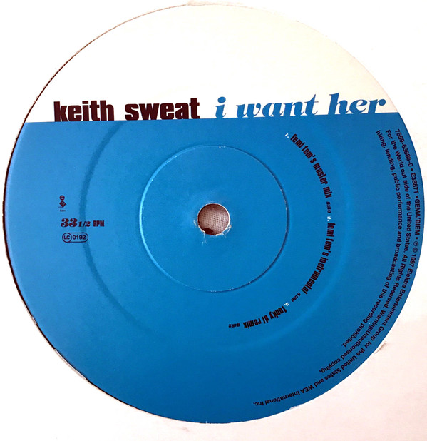 Keith Sweat - I Want Her (12") (Near Mint (NM or M-)) - Image 3