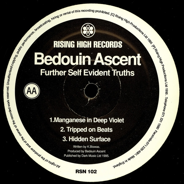 Bedouin Ascent - Further Self Evident Truths (12") (Very Good (VG)) - Image 3