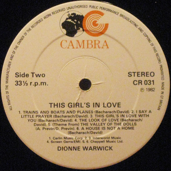 Dionne Warwick - This Girl's In Love (2xLP, Comp) (Very Good Plus (VG+)) - Image 4