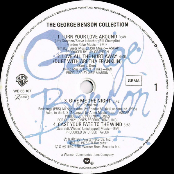 George Benson - The George Benson Collection (2xLP, Comp) (Near Mint (NM or M-)) - Image 3