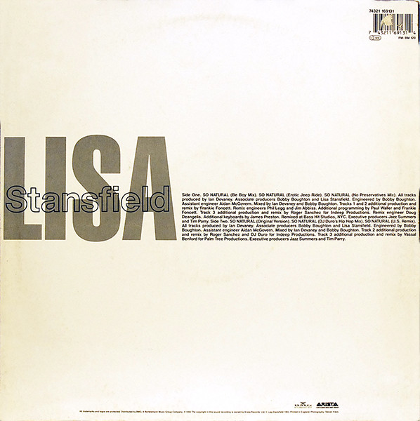 Lisa Stansfield - So Natural (12") (Near Mint (NM or M-)) - Image 2