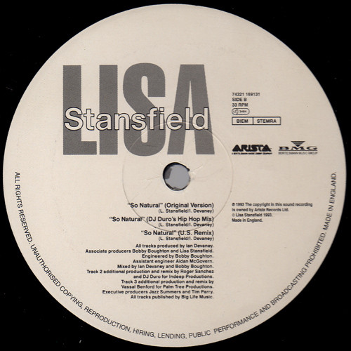 Lisa Stansfield - So Natural (12") (Near Mint (NM or M-)) - Image 4