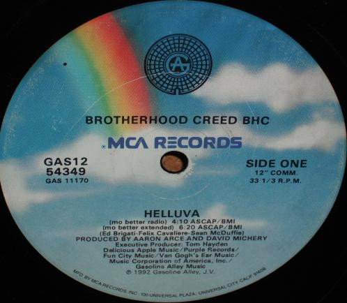 Brotherhood Creed - Helluva (12", Single) (Very Good Plus (VG+)) - Image 3