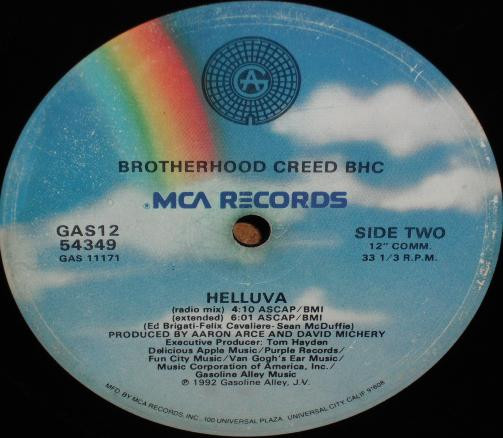 Brotherhood Creed - Helluva (12", Single) (Very Good Plus (VG+)) - Image 4