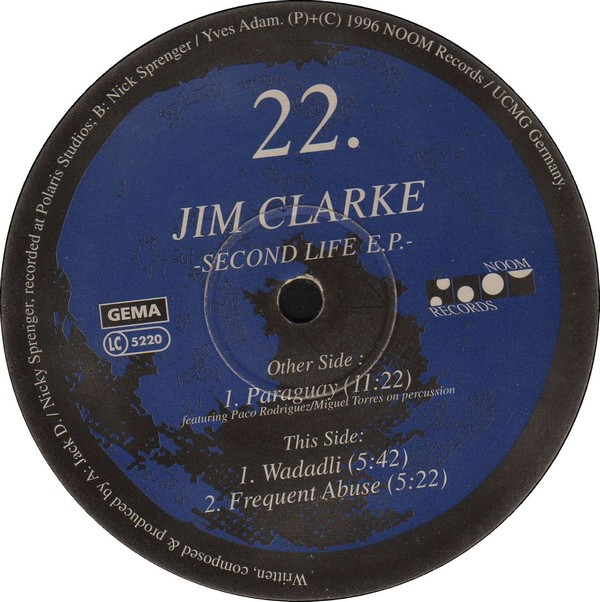 Jim Clarke - Second Life EP (12", EP) (Very Good Plus (VG+))