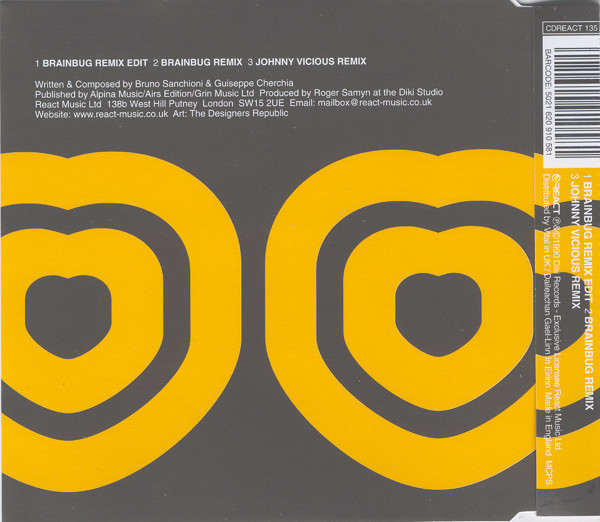 Age Of Love - The Age Of Love (The Brainbug & Johnny Vicious Remixes) (CD, Single) (Near Mint (NM or M-)) - Image 2