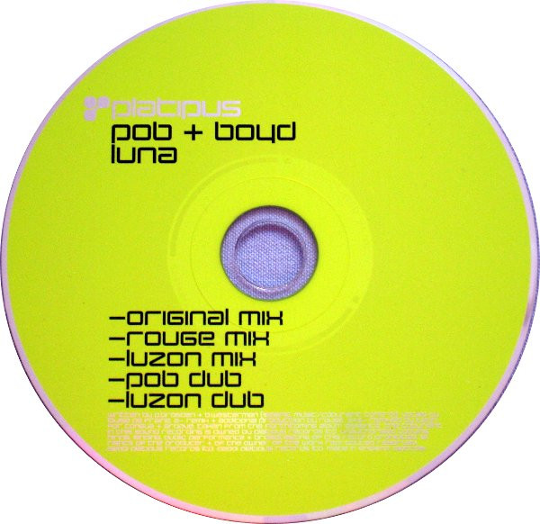 Pob + Boyd Westerman - Luna (CD, Single) (Very Good Plus (VG+)) - Image 3