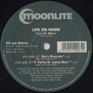 Life On Mars - Live On Mars (12", Blu) (Near Mint (NM or M-))