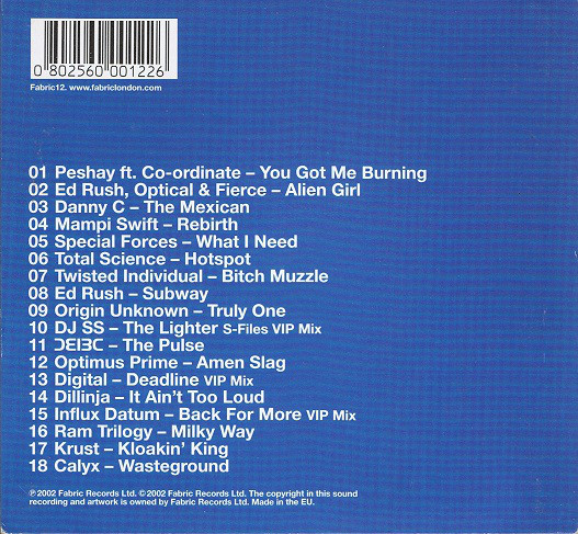 Grooverider - FabricLive. 06 (CD, Mixed) (Near Mint (NM or M-)) - Image 2