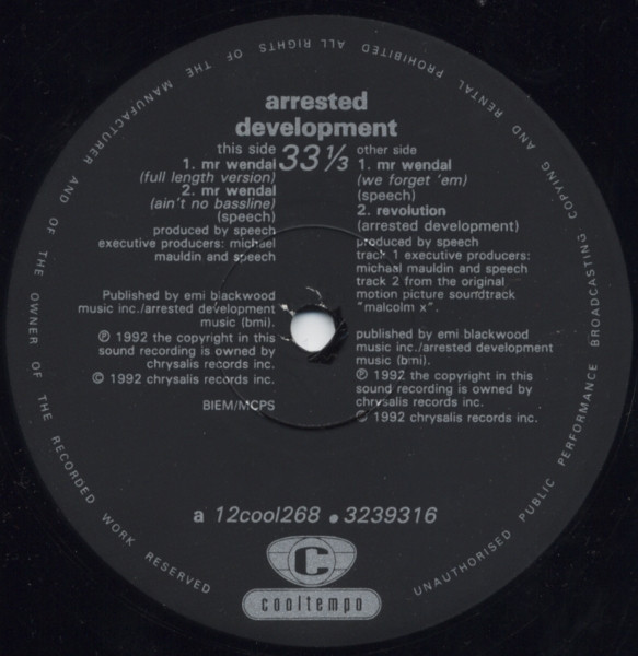 Arrested Development - Mr. Wendal (12") (Very Good Plus (VG+)) - Image 4