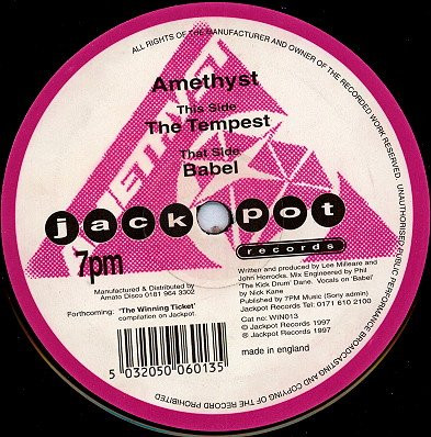 Amethyst - The Tempest / Babel (12") (Very Good (VG))