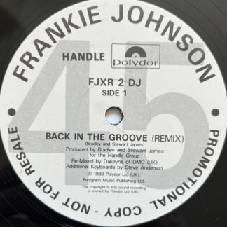Frankie Johnson - Back In The Groove (12", Promo) (Very Good Plus (VG+))