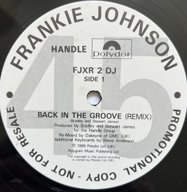 Frankie Johnson - Back In The Groove (12", Promo) (Very Good Plus (VG+))