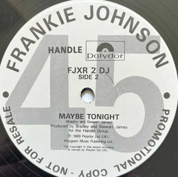 Frankie Johnson - Back In The Groove (12", Promo) (Very Good Plus (VG+)) - Image 2