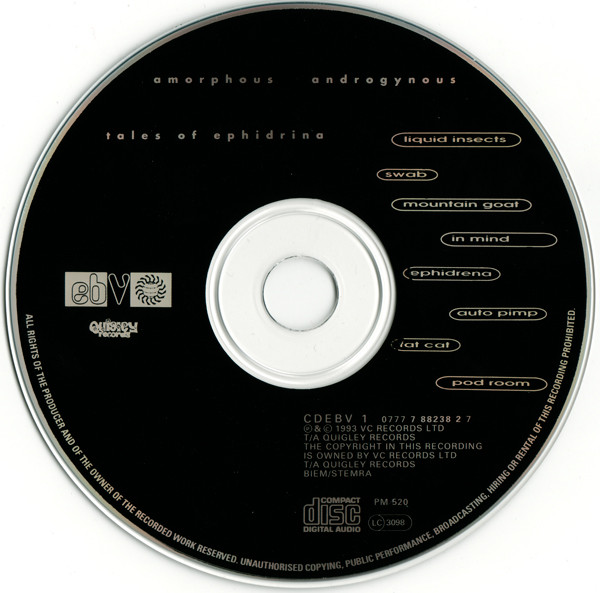 Amorphous Androgynous - Tales Of Ephidrina (CD, Album) (Very Good Plus (VG+)) - Image 3