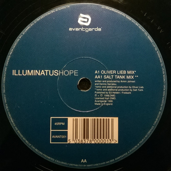 Illuminatus - Hope (12") (Very Good (VG)) - Image 5