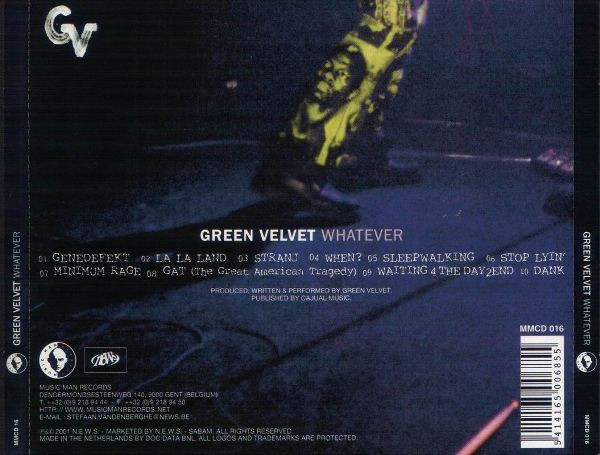 Green Velvet - Whatever (CD, Album) (Near Mint (NM or M-)) - Image 2