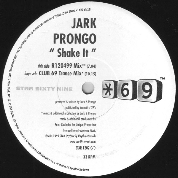 Jark Prongo - Shake It (2x12") (Very Good Plus (VG+)) - Image 4