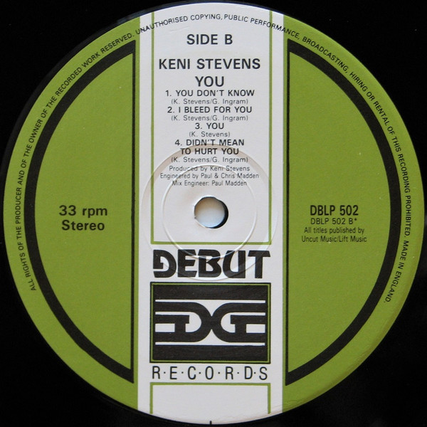 Keni Stevens - You (LP, Album) (Very Good Plus (VG+)) - Image 4