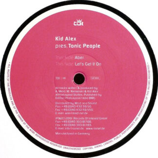 Kid Alex Presents Tonic People - Aber / Let's Get It On (12") (Near Mint (NM or M-))