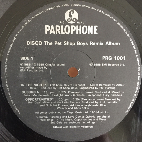 Pet Shop Boys - Disco (LP, Album, Comp) (Very Good (VG)) - Image 3
